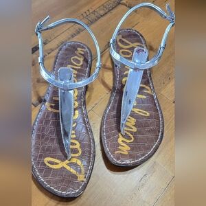 Sam Edelman Metallic Silver Sandals